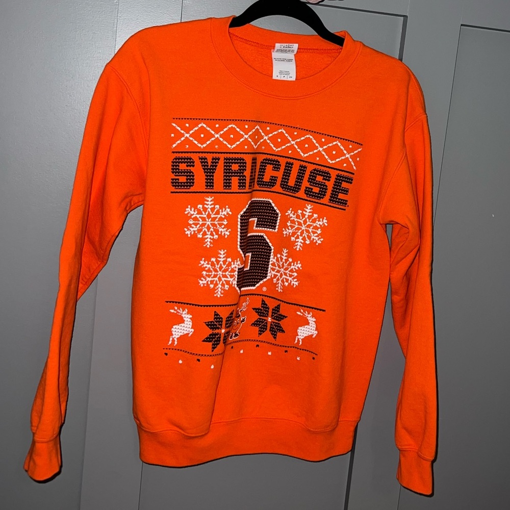 SYRACUSE GRAPHIC ORANGE GILDAN CREWNECK SWEATER
